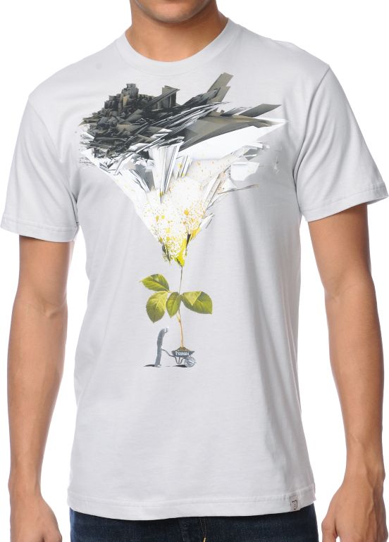 Imaginary Foundation Wheel Barrow Silver Tee Shirt