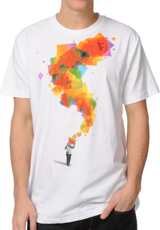 Imaginary Foundation Looking Glass White Tee Shirt