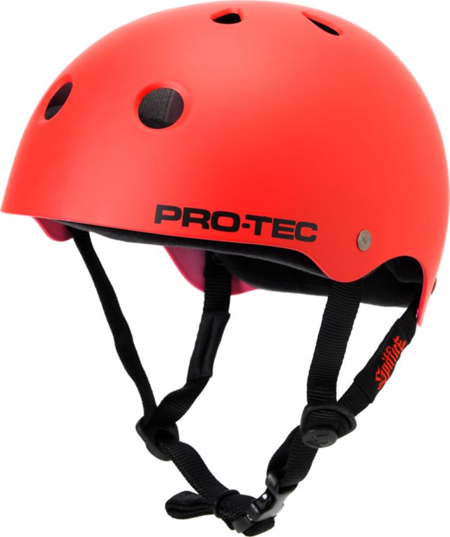 Pro-Tec X Spitfire Classic Satin Red Skateboard Helmet