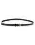 Super Trader Double Studded Black Skinny Belt