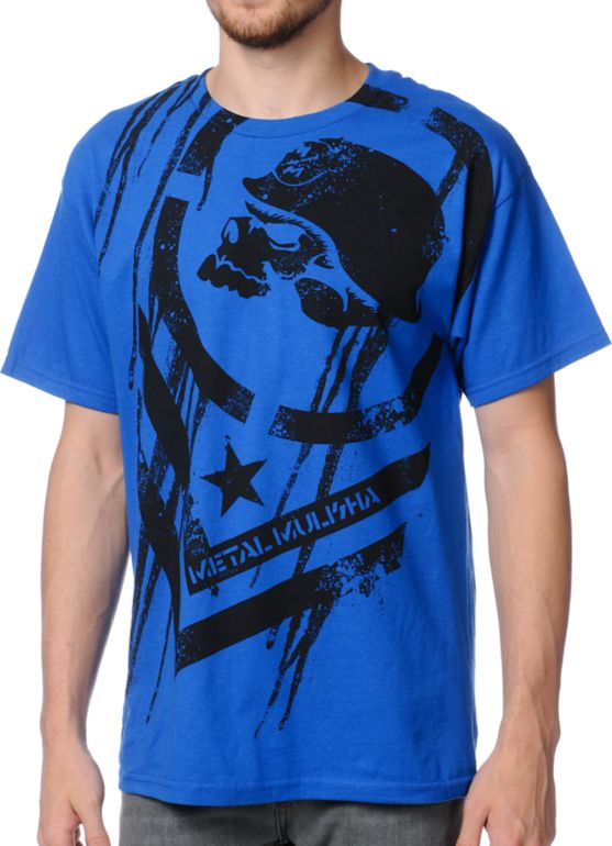 Metal Mulisha Dissolve Blue Tee Shirt