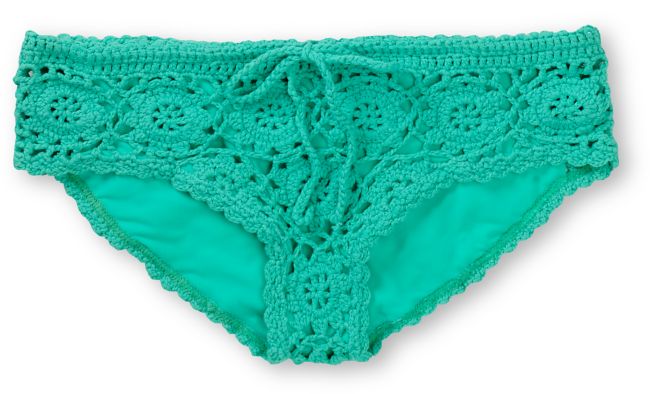Beach Riot Cherokee Mint Green Crochet Bikini Bottom
