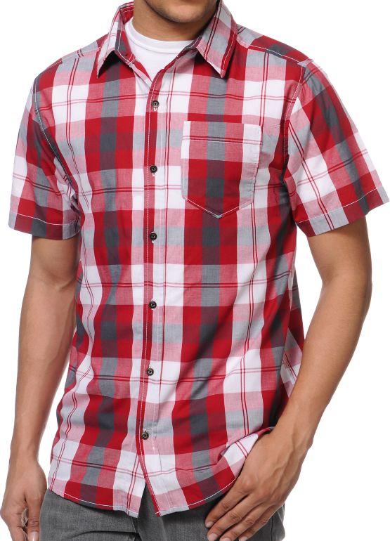 Empyre Growlers Red Plaid Button Up Shirt