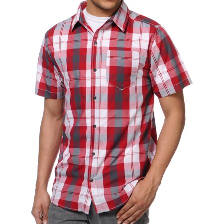 Empyre Growlers Red Plaid Button Up Shirt