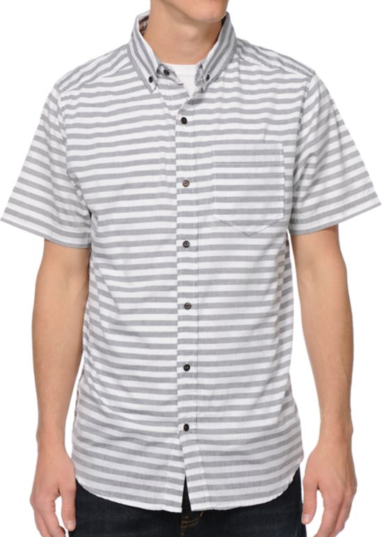 Empyre Wombats White Stripe Button Up Shirt