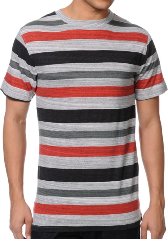 Zine Slightly Sick Black Stripe Tee Shirt