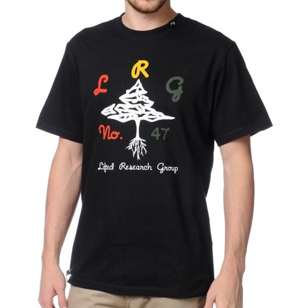 LRG Down From Earth Black Tee Shirt