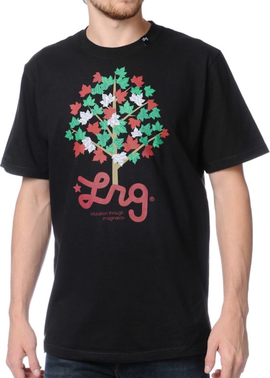 LRG Playful Maple Black Tee Shirt
