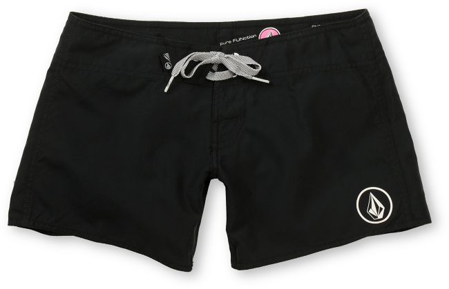 Volcom Girls Foster Gals 5 Black Board Shorts