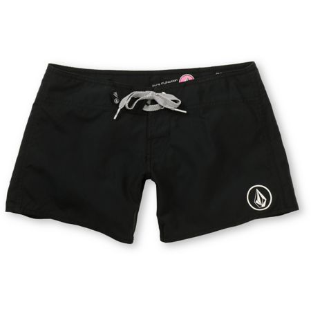 Volcom Girls Foster Gals 5 Black Board Shorts