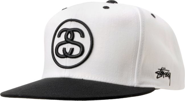 Stussy Stock 2-Tone Black & Grey Snapback Hat