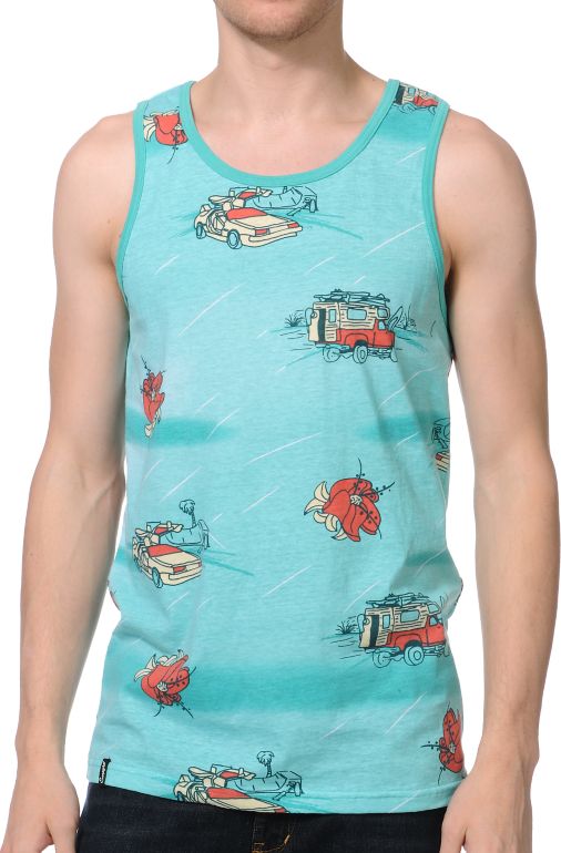 Empyre Such Steeze Light Green Tank Top