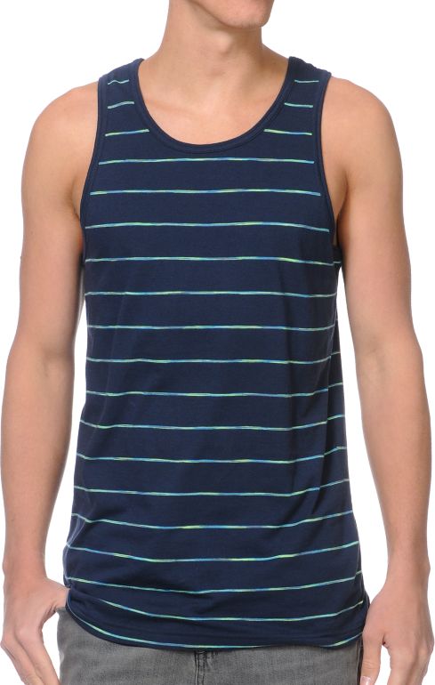 Empyre Packin Navy Stripe Tank Top