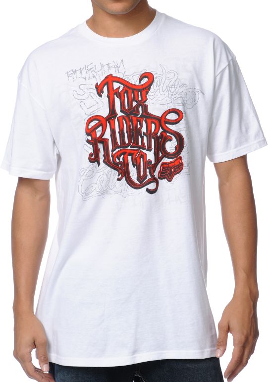 Fox Feedback White Tee Shirt