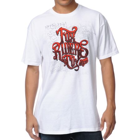 Fox Feedback White Tee Shirt
