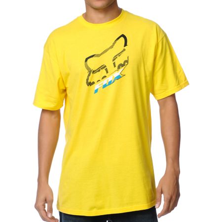 Fox Cramped Yellow Tee Shirt