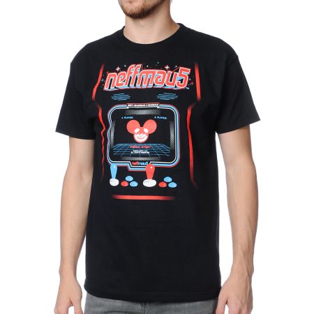 Neff x Deadmau5 Arcade Black Tee Shirt