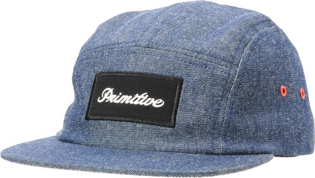 Primitive Signature Script Indigo Chambray 5 Panel Hat