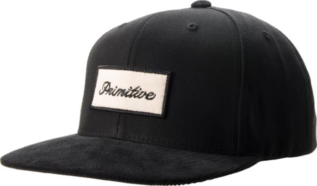 Primitive Signature Script Black Snapback Hat