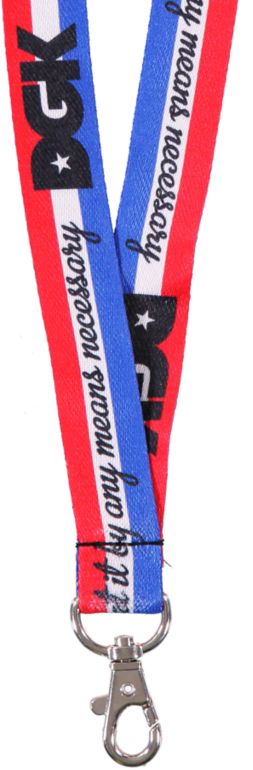 DGK By Any Means Red, White & Blue Lanyard