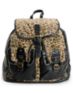 T-Shirt & Jeans Leopard Print Black Backpack