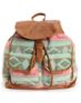 Marais Blanket Tribal Print Brown Backpack