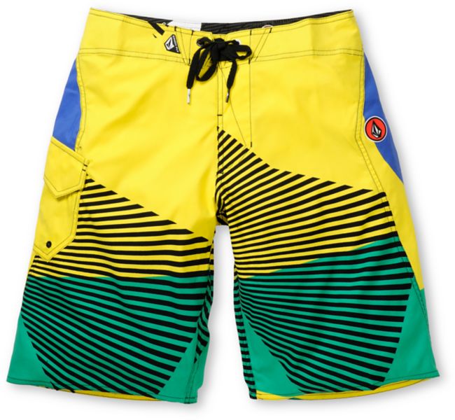 Volcom Maguro Fun Yellow 22 Board Shorts