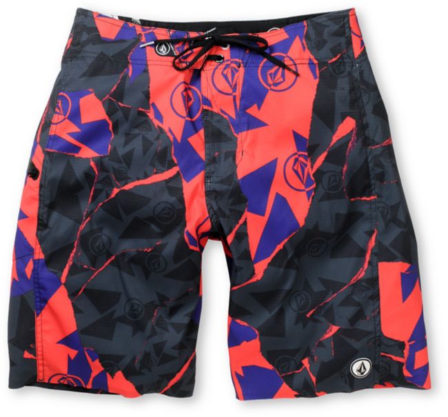 Volcom V6S Tornlosky Pink 21 Board Shorts