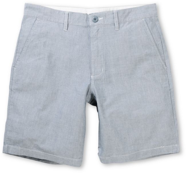 RVCA Oxo Li Distant Chambray Blue 19" Slim Fit Chino Shorts