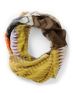 D&Y Geo Print Brown Infinity Scarf