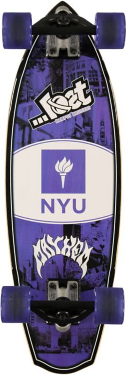 Lost New York University Bobcats Rocket Mini 28 Cruiser Complete Skateboard