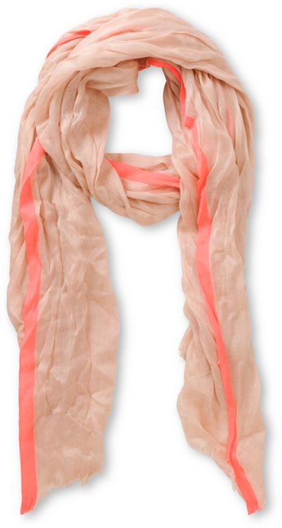D&Y Neon Pink Stripe Scarf