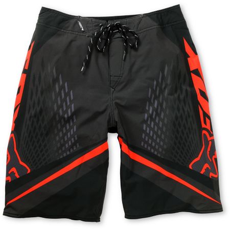 Fox Soleed HC Charcoal & Red Board Shorts