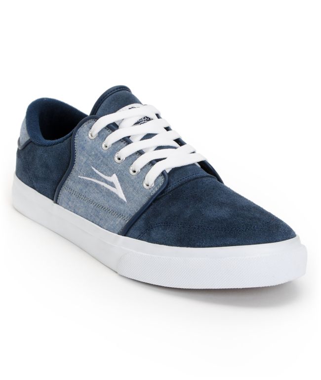 Lakai Carlo Navy & Chambray Low Top Skate Shoe