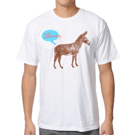Enjoi Donkey White Tee Shirt