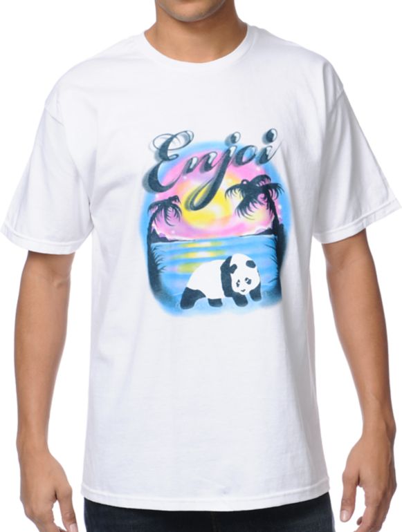 Enjoi Airbrushed White Tee Shirt