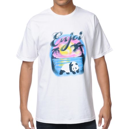 Enjoi Airbrushed White Tee Shirt