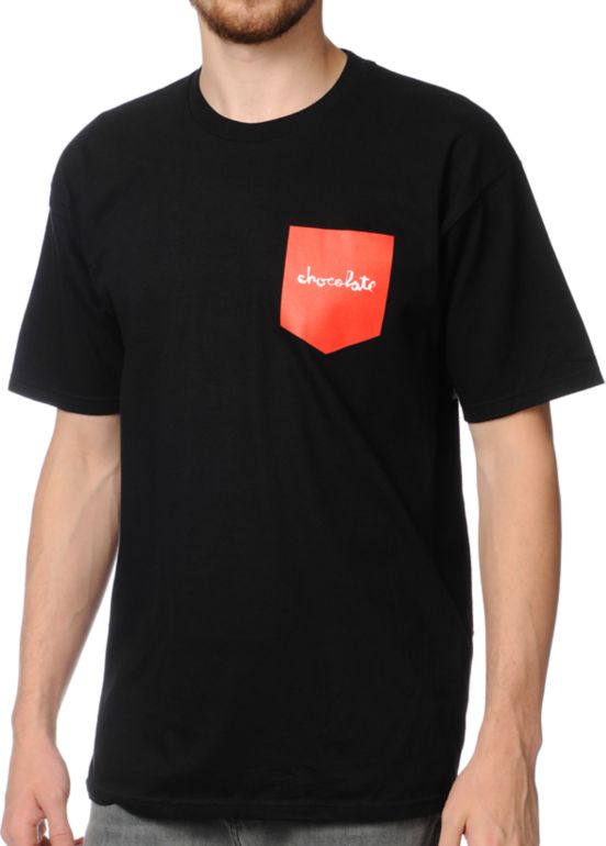 Chocolate Pocket Chunk Black Tee Shirt