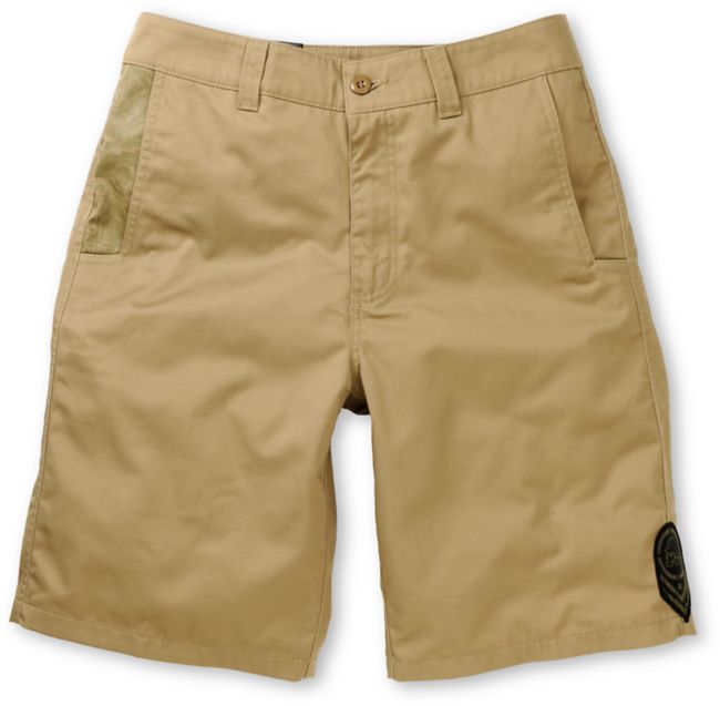 Metal Mulisha Sixth Edition Khaki Chino Shorts
