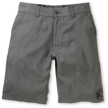 Metal Mulisha Gravel Charcoal Pinstripe Chino Shorts
