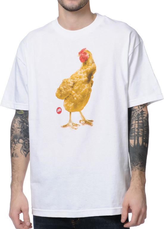 Skate Mental Chicken Nugget White Tee Shirt
