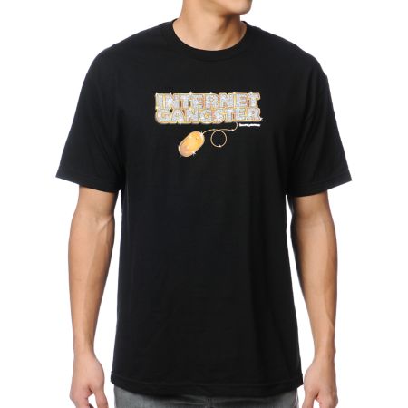 Skate Mental Internet Gangster Black Tee Shirt