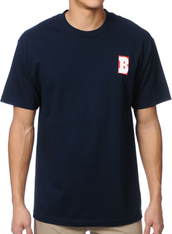 Baker Skateboards B Blue Tee Shirt