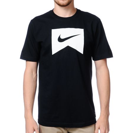 Nike Skateboarding Ribbon Icon Black Tee Shirt