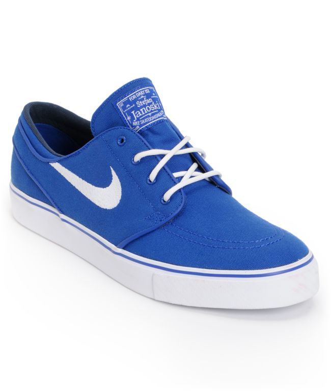 Nike SB Zoom Stefan Janoski Old Royal Blue & White Canvas Shoe