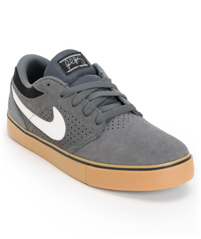 Nike SB P-Rod 5 LR Dark Grey & Gum Skate Shoe