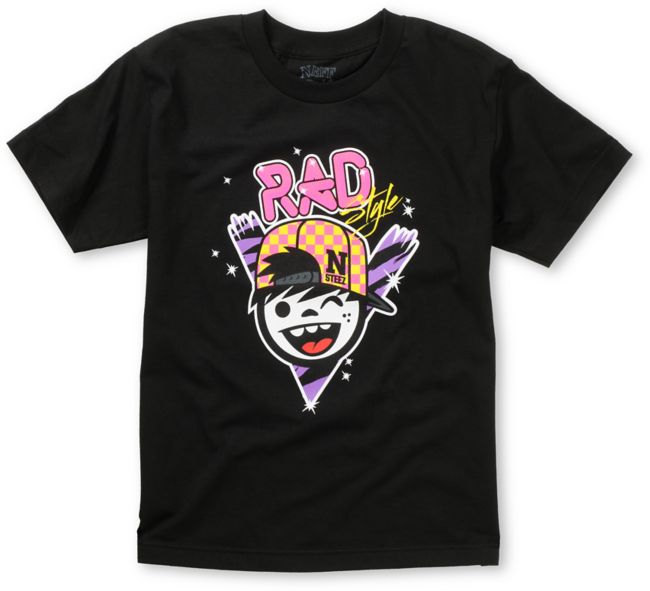 Neff Boys Rad Style Black Tee Shirt