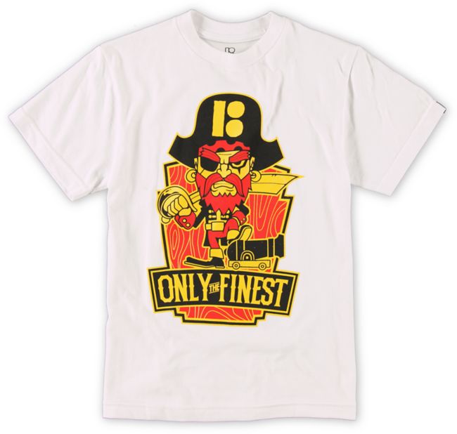 Plan B Boys Pirate White Tee Shirt