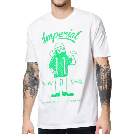Imperial Motion Lumberjack White Tee Shirt