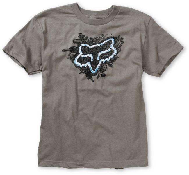 Fox Boys Collision Charcoal Tee Shirt